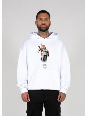 Суичър Justitia x Heavy Oversized Hoody white XXL