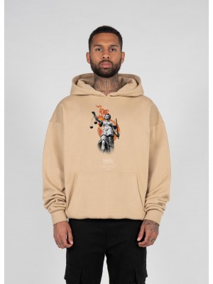 Суичър Justitia x Heavy Oversized Hoody unionbeige XXL