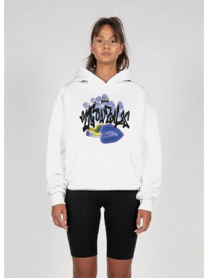 Ladies Kiss x Heavy Oversized Hoody white XXL