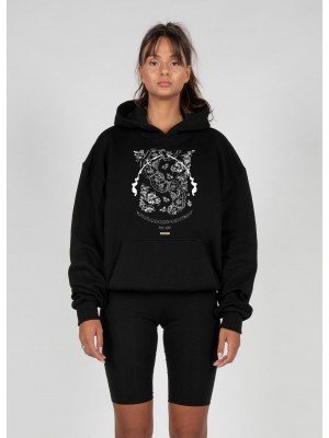 Ladies Paislay x Heavy Oversized Hoody black XXL