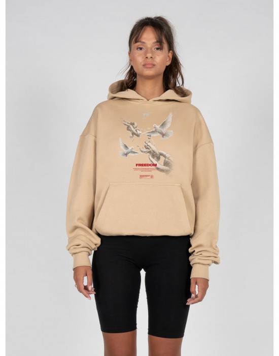 Ladies Freedom x Heavy Oversized Hoody unionbeige XXL