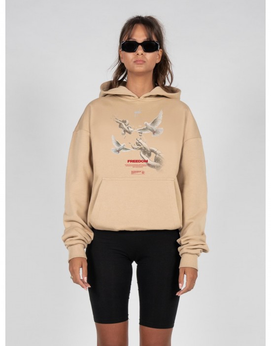 Ladies Freedom x Heavy Oversized Hoody unionbeige XXL