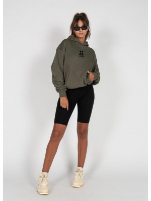 Circle x Ladies Heavy Oversized Hoody olive XXL