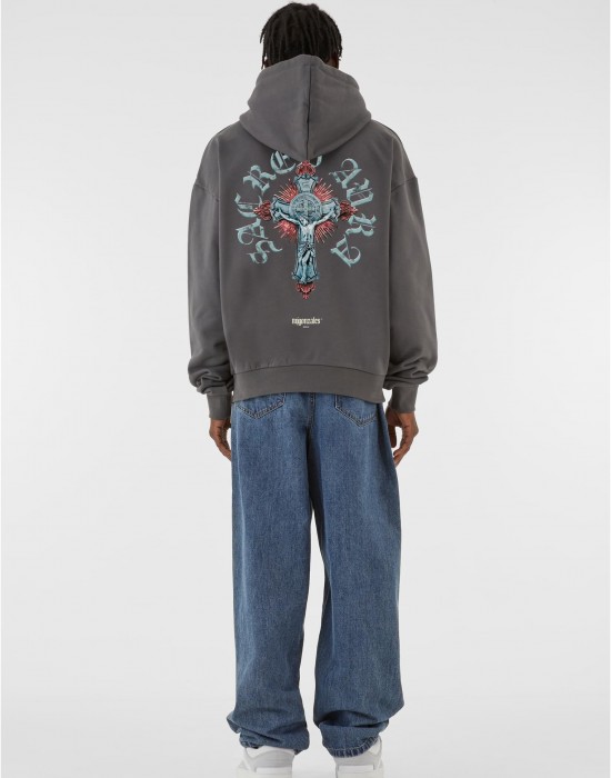 Суичър CROSS x MJG HEAVY OVERSIZED HOODY magnet XXL Суичър CROSS x MJG HEAVY OVERSIZED HOODY magnet XXL