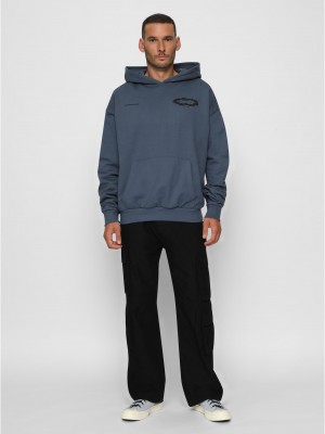 Суичър CROWN OF THORNS x MJG HEAVY OVERSIZED HOODY vintage blue XXL