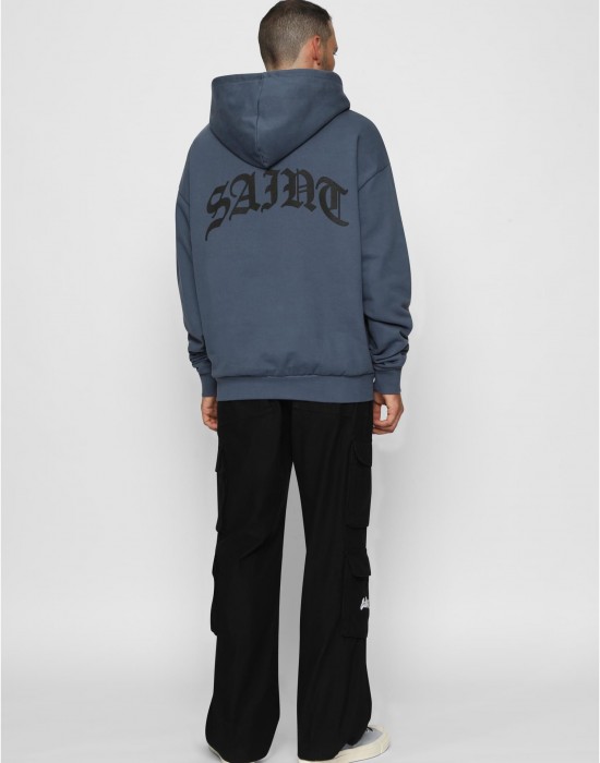 Суичър CROWN OF THORNS x MJG HEAVY OVERSIZED HOODY vintage blue XXL