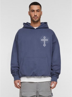 Суичър MJG Heavy Oversized Hoody - Grace of God vintageblue XXL