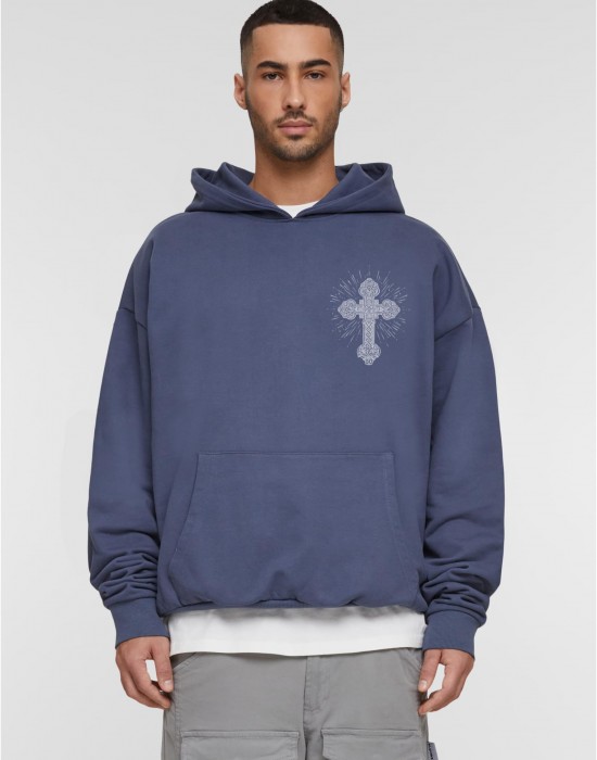 Суичър MJG Heavy Oversized Hoody - Grace of God vintageblue XXL