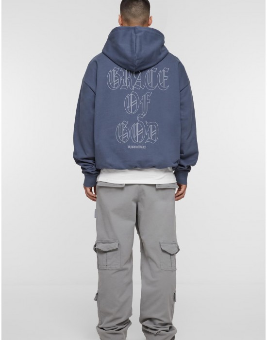 Суичър MJG Heavy Oversized Hoody - Grace of God vintageblue XXL