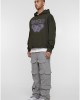 Суичър MJG Heavy Oversized Hoody -  BUTTERFLY ILLUSION olive XXL