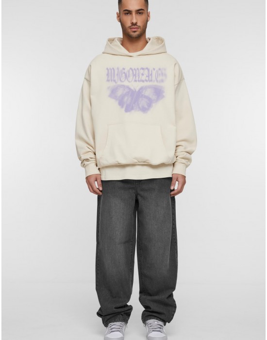 Суичър MJG Heavy Oversized Hoody -  BUTTERFLY ILLUSION sand XXL