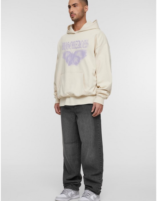 Суичър MJG Heavy Oversized Hoody -  BUTTERFLY ILLUSION sand XXL