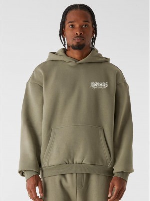 Суичър MJG Heavy Oversized Hoody - Knockout Kings paleolive XXL