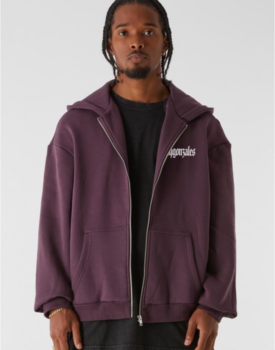 Суичър MJG Heavy Oversized Zip Hoody - Discipline Dynasty plumpurple XXL