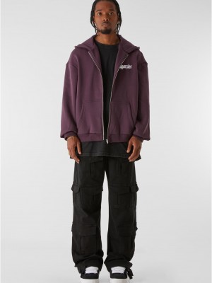 Суичър MJG Heavy Oversized Zip Hoody - Discipline Dynasty plumpurple XXL