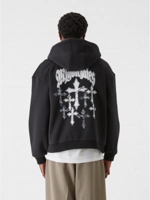 Суичър MJG Heavy Oversized Hoody - Faded Faith black XXL