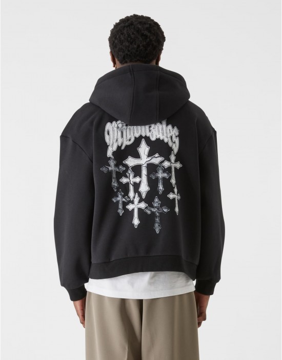 Суичър MJG Heavy Oversized Hoody - Faded Faith black XXL