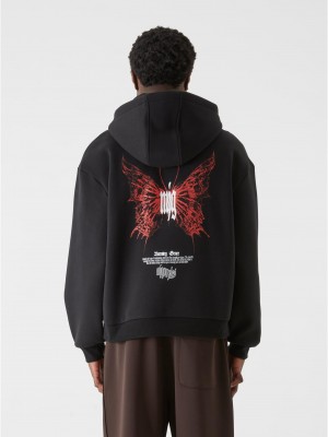 Суичър MJG Heavy Oversized Hoody - Inferno Butterfly black XXL