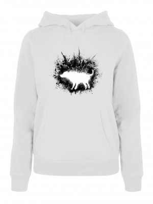 Ladies Dirty Dog Hoody white XXL