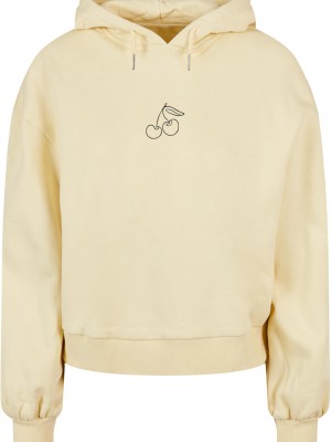 Ladies Cherry Organic Oversized Hoody softyellow XXL