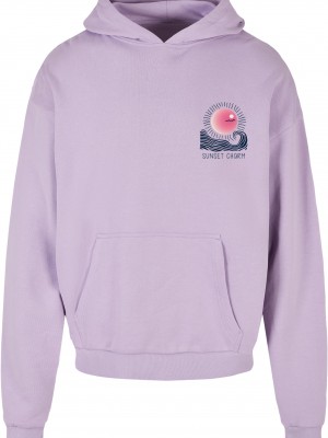 Sunset Charm Oversized Hoody lilac XXL
