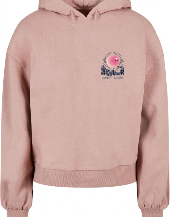 Ladies Sunset Charm Oversized Hoody duskrose XXL