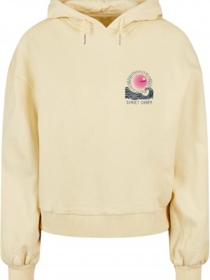Ladies Sunset Charm Oversized Hoody softyellow XXL