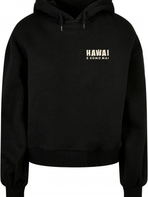 Ladies Hawai Oversized Hoody black XXL