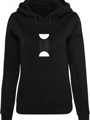 Ladies Abstract Lines Hoody black XXL