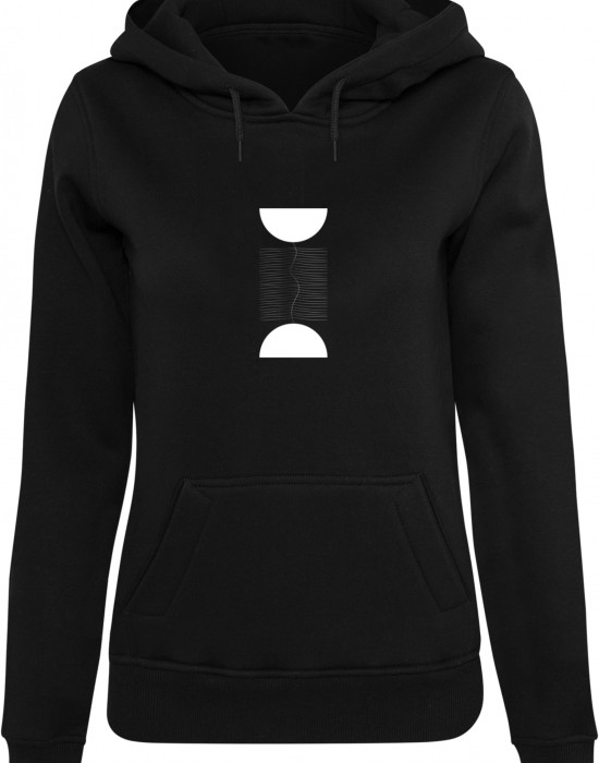 Ladies Abstract Lines Hoody black XXL