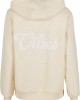 Good Vibes Puff Print Ladies Fluffy Hoody whitesand XXL