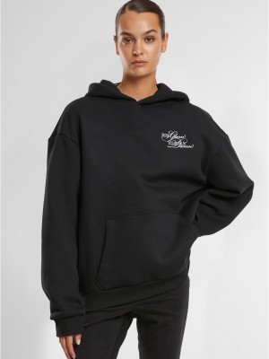 Give A Damn Ladies Fluffy Hoody black XXL