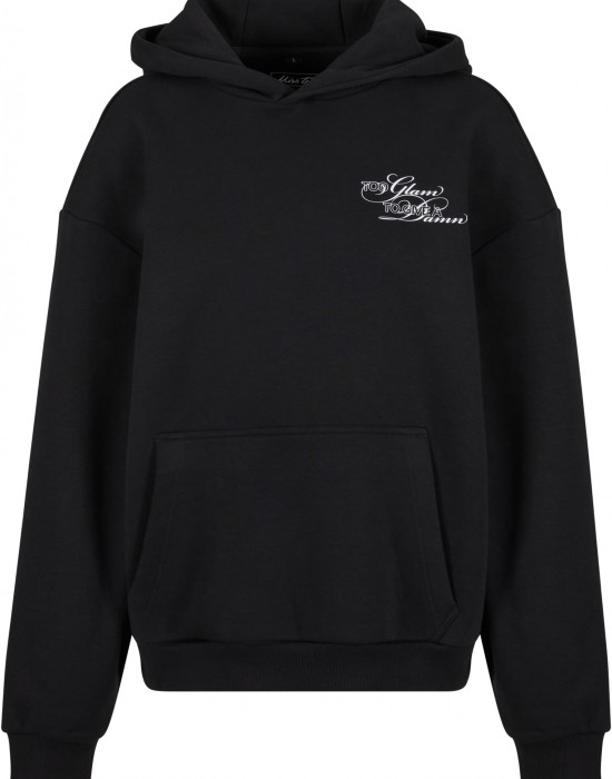 Give A Damn Ladies Fluffy Hoody black XXL