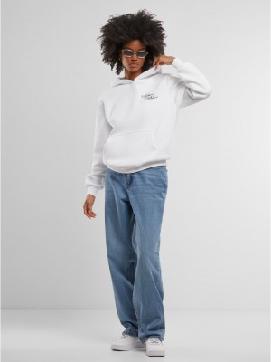 Give A Damn Ladies Fluffy Hoody white XXL