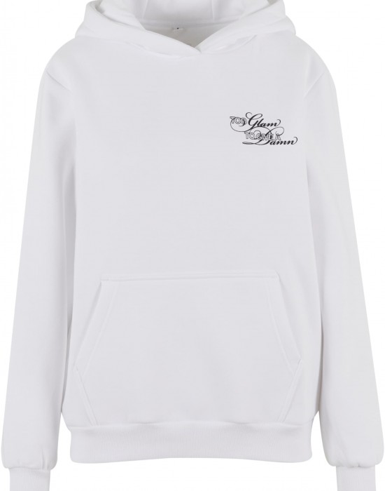 Give A Damn Ladies Fluffy Hoody white XXL