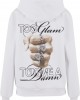 Give A Damn Ladies Fluffy Hoody white XXL