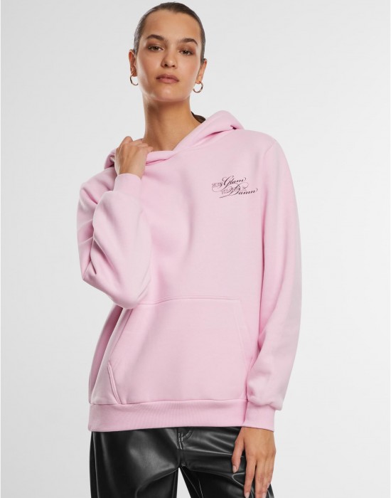 Give A Damn Ladies Fluffy Hoody softpink XXL