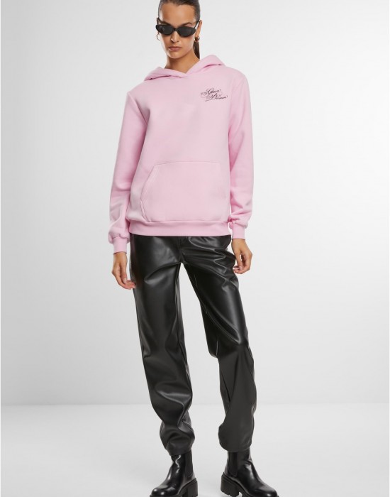 Give A Damn Ladies Fluffy Hoody softpink XXL