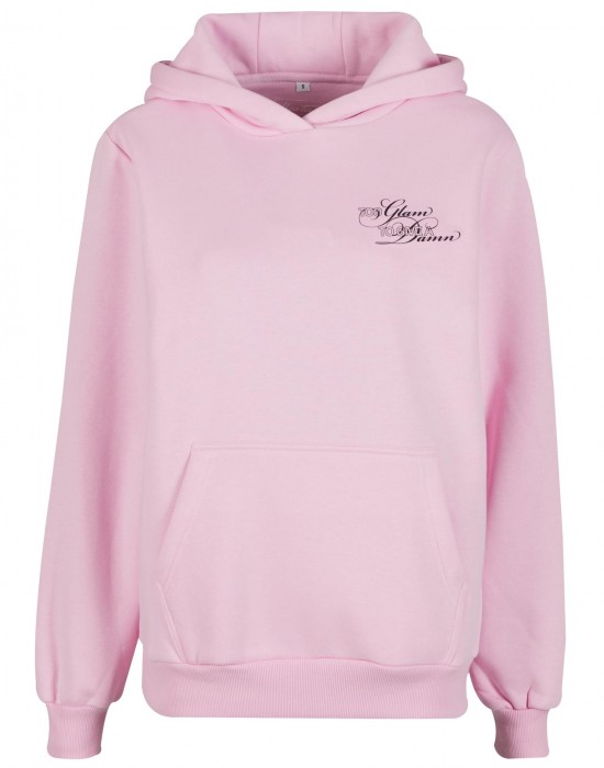Give A Damn Ladies Fluffy Hoody softpink XXL