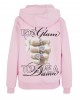 Give A Damn Ladies Fluffy Hoody softpink XXL
