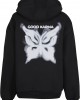 Karma Butterfly Ladies Fluffy Hoody black XXL