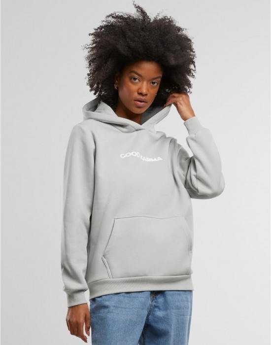 Karma Butterfly Ladies Fluffy Hoody lightasphalt XXL