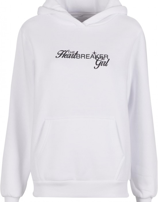 Heartbreaker Girl Ladies Fluffy Hoody white XXL