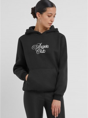 Angels Club Ladies Fluffy Hoody black XXL