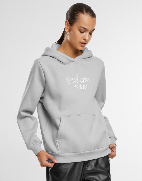 Angels Club Ladies Fluffy Hoody lightasphalt XXL