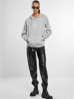 Angels Club Ladies Fluffy Hoody lightasphalt XXL