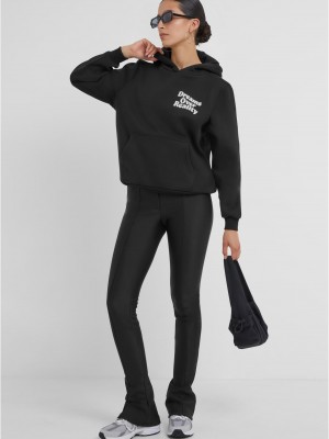 Dreams Over Reality Ladies Fluffy Hoody black XXL