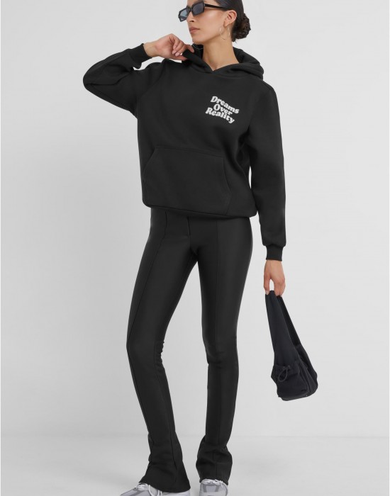 Dreams Over Reality Ladies Fluffy Hoody black XXL