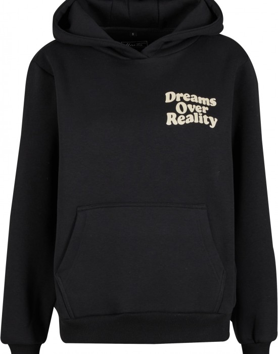 Dreams Over Reality Ladies Fluffy Hoody black XXL
