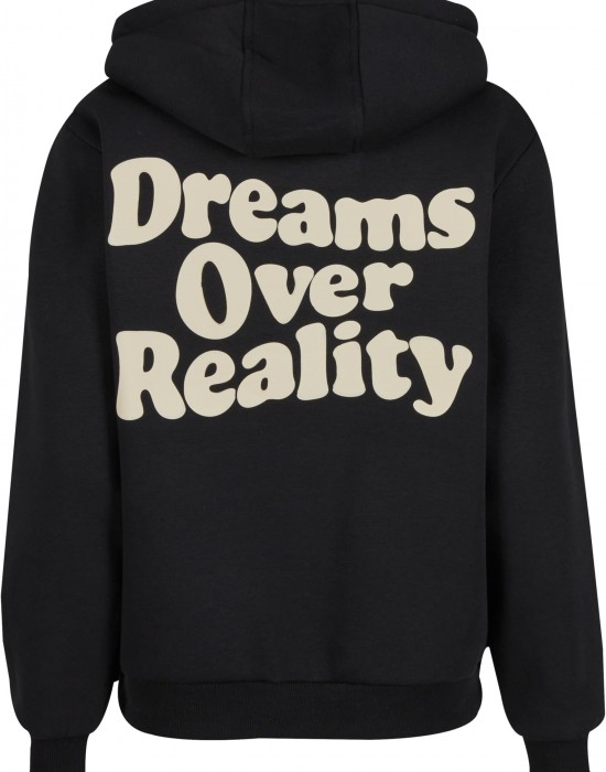 Dreams Over Reality Ladies Fluffy Hoody black XXL